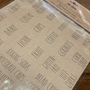 Rae Dunn Organizing Labels Neutral Paper Bag Color Decor DIY Project